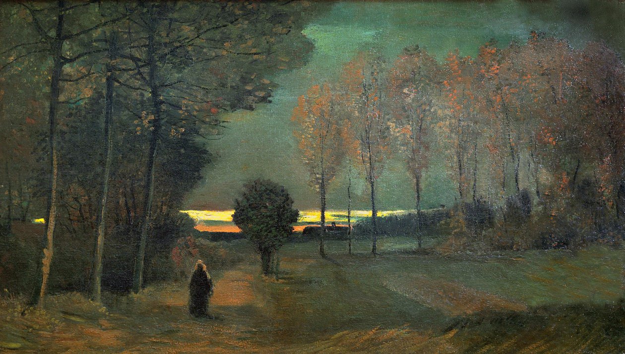 Autumn Landscape in the Evening by Vincent van Gogh