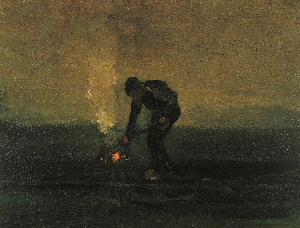 Peasant Burning Weeds by Vincent van Gogh