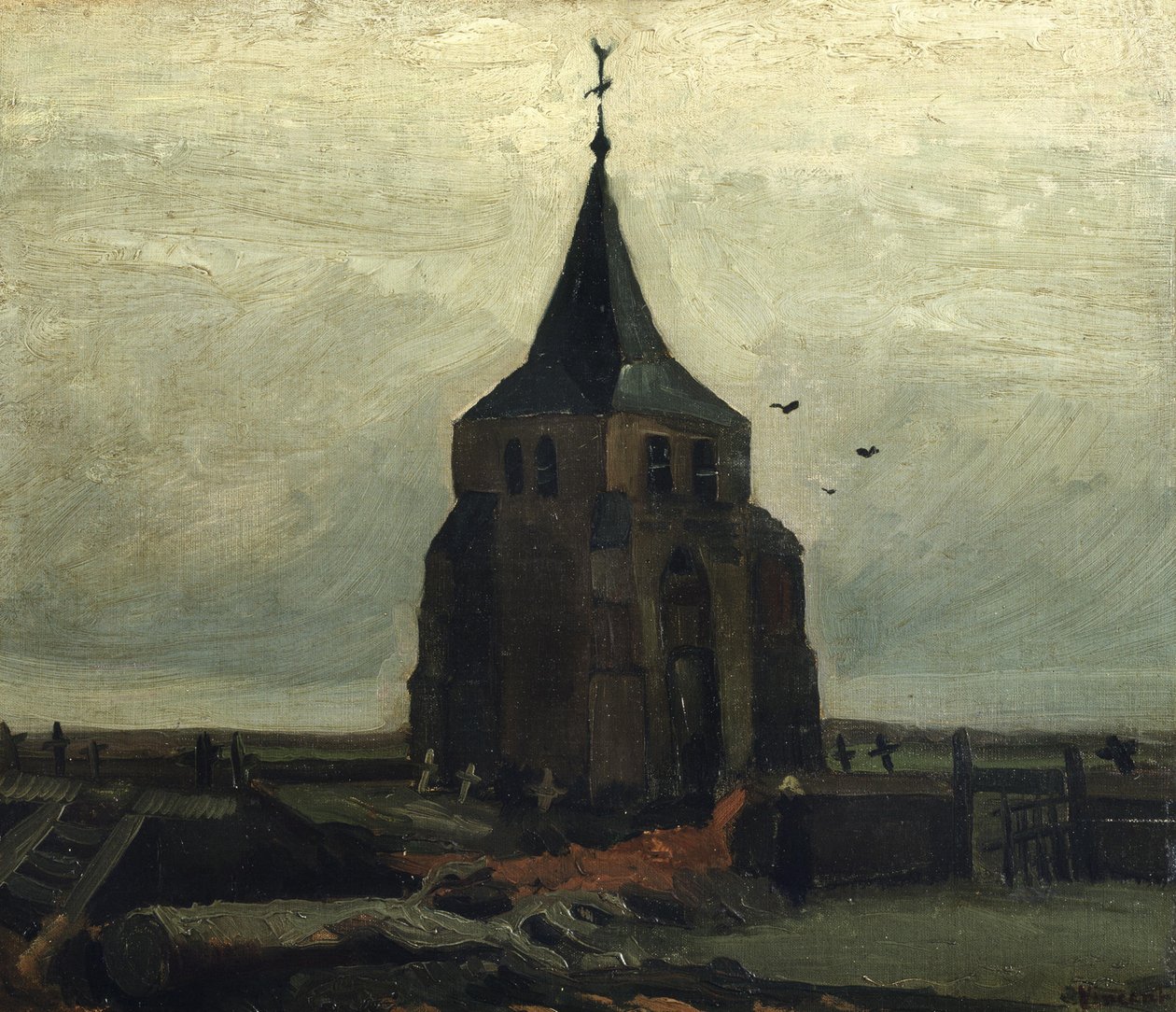 The Old Tower, 1884 by Vincent van Gogh
