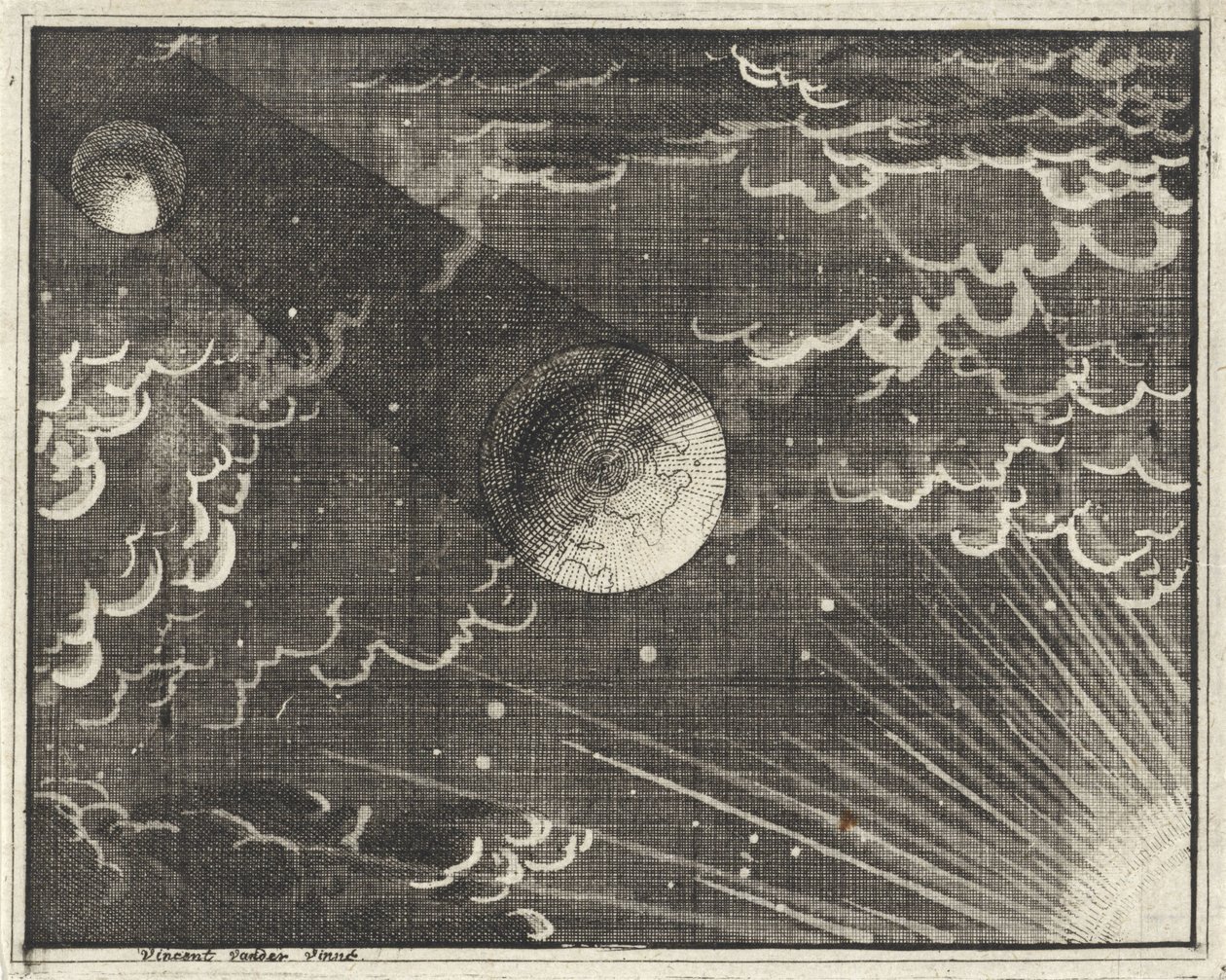 Sun, Earth, and Moon by Vincent Laurensz. van der Vinne (II)