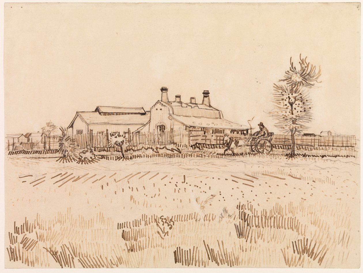 A Tile Factory, 1888 by Vincent van Gogh
