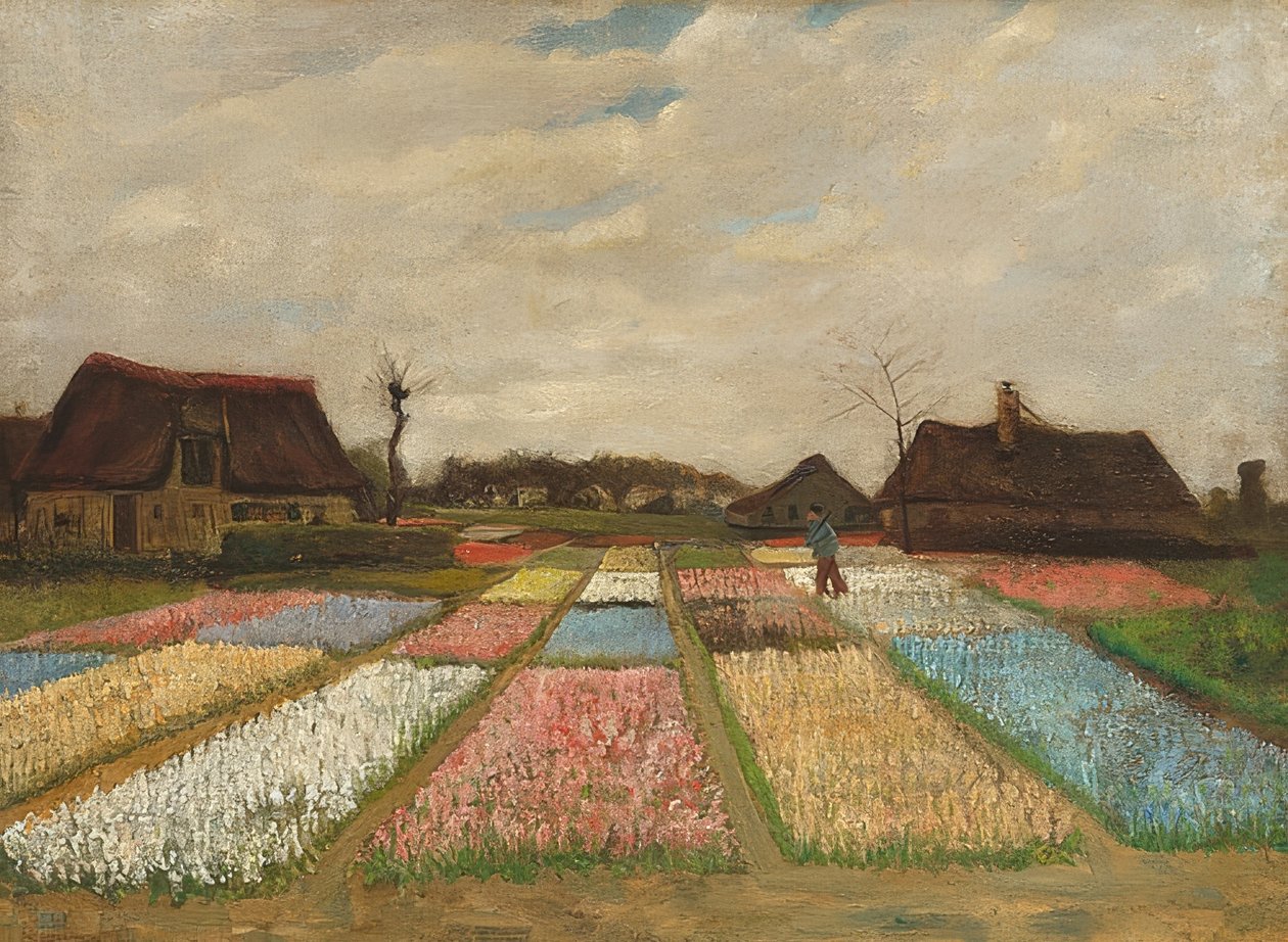 Flower Beds in Holland. Around 1883 by Vincent van Gogh