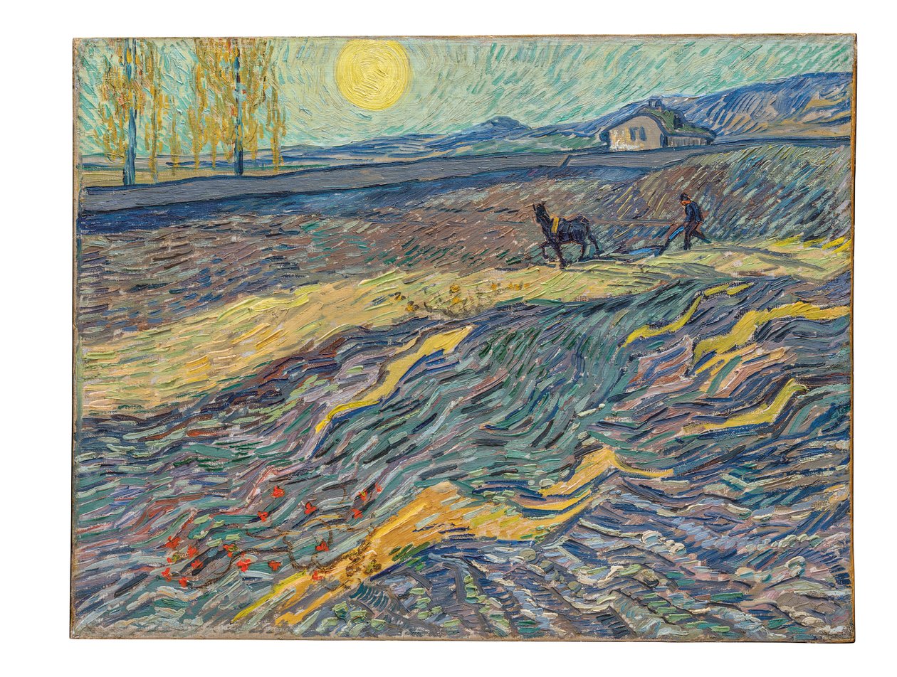 Farmer in a Field by Vincent van Gogh