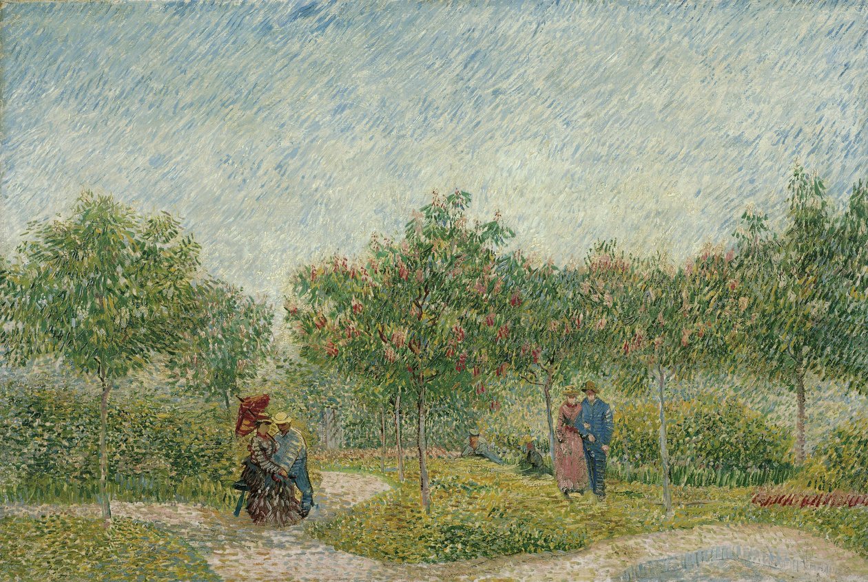 Garden in Montmartre with Lovers by Vincent van Gogh