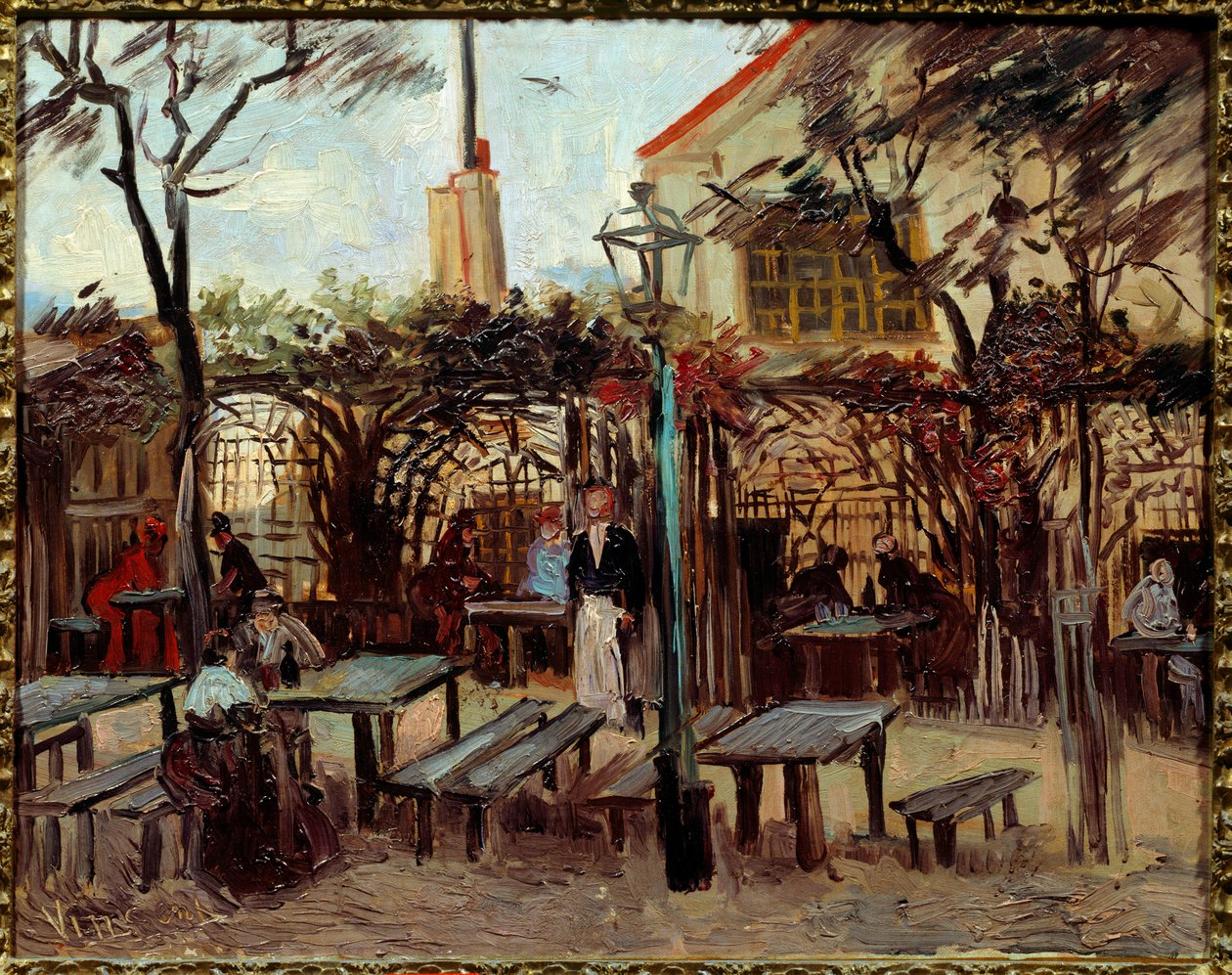 Guinguette in Montmartre: Le Billard En Bois Became La Bonne Franquette by Vincent van Gogh