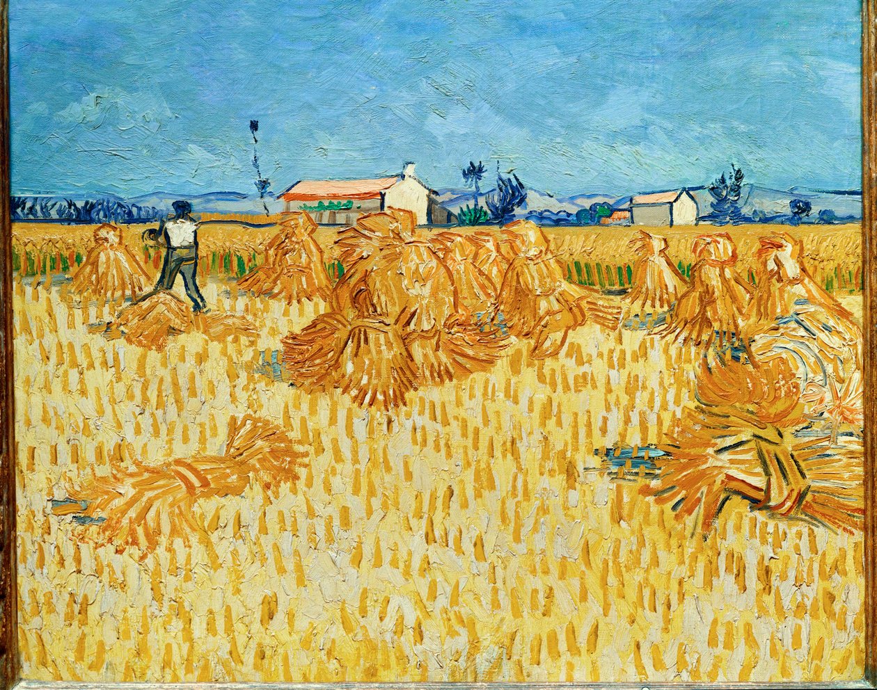 Harvest in Provence June 1888 by Vincent van Gogh