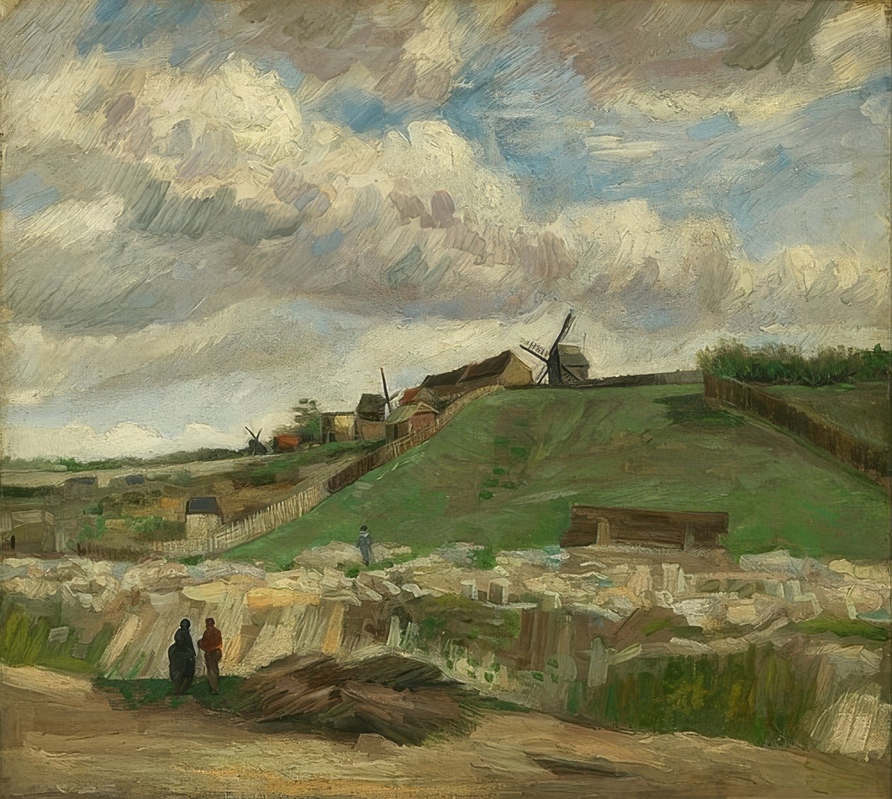 Hill of Montmartre with Quarry, Paris by Vincent van Gogh