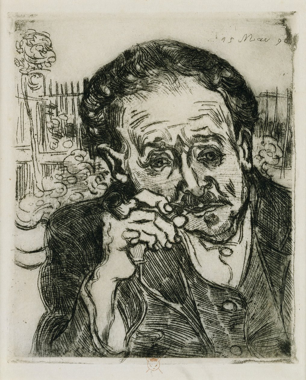 Man with a Pipe: Portrait of Doctor Gachet by Vincent van Gogh