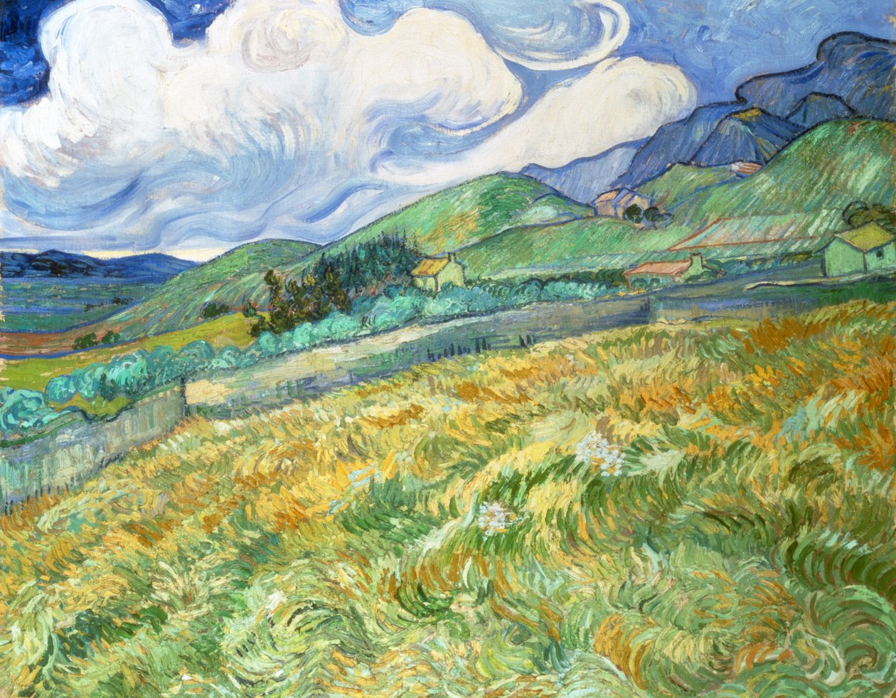 Landscape from Saint-Remy by Vincent van Gogh