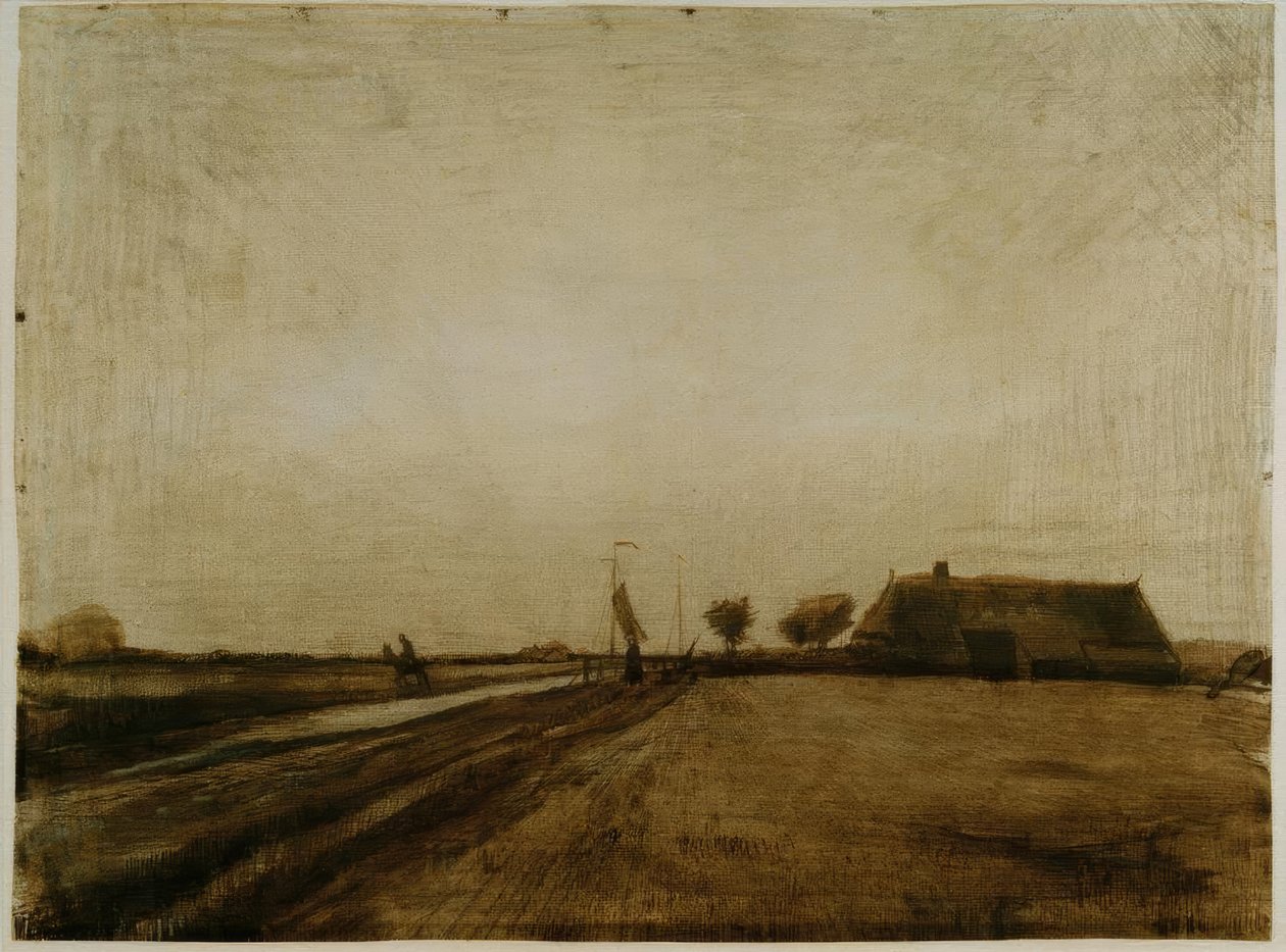 Landscape in Drenthe by Vincent van Gogh