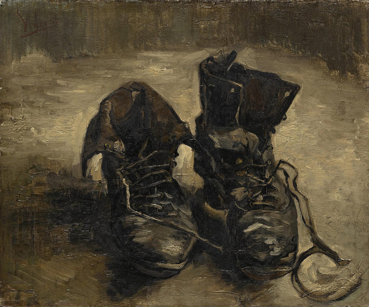 The Black Boots or The Old Shoes by Vincent van Gogh