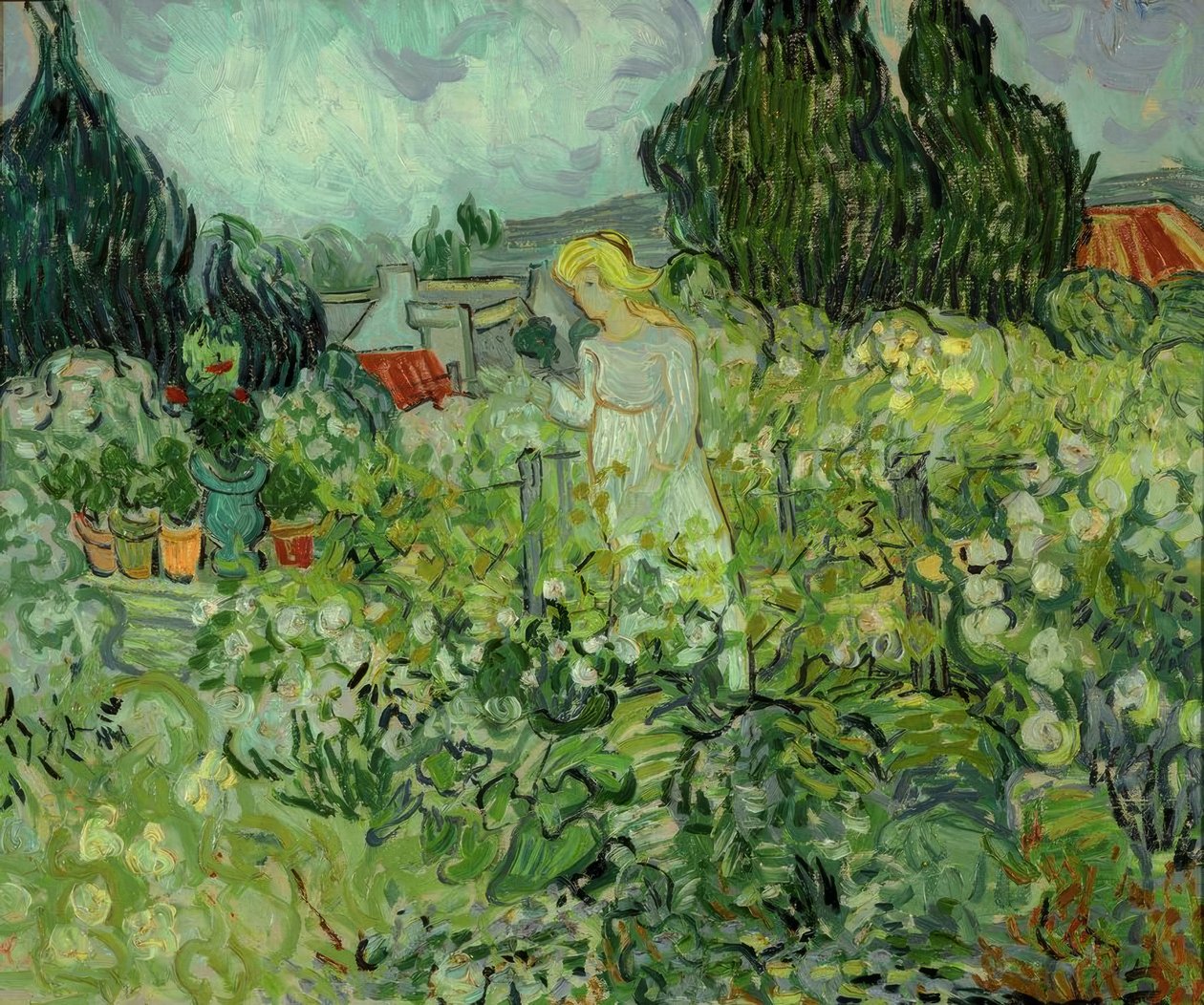 Marguerite Gachet in Her Garden by Vincent van Gogh