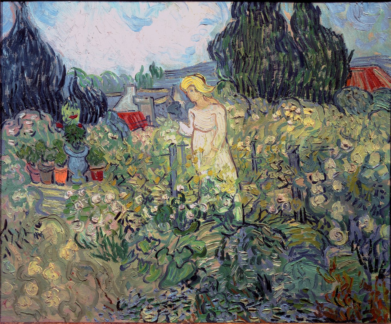 Miss Gachet in Her Garden at Auvers-sur-Oise by Vincent van Gogh