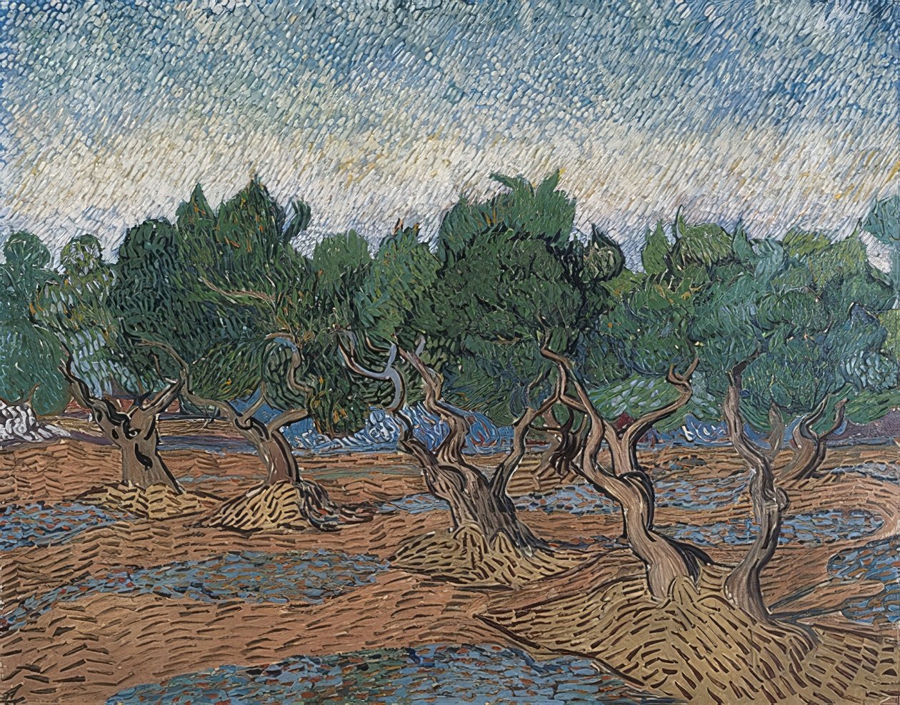 Olive Grove. 1889 by Vincent van Gogh