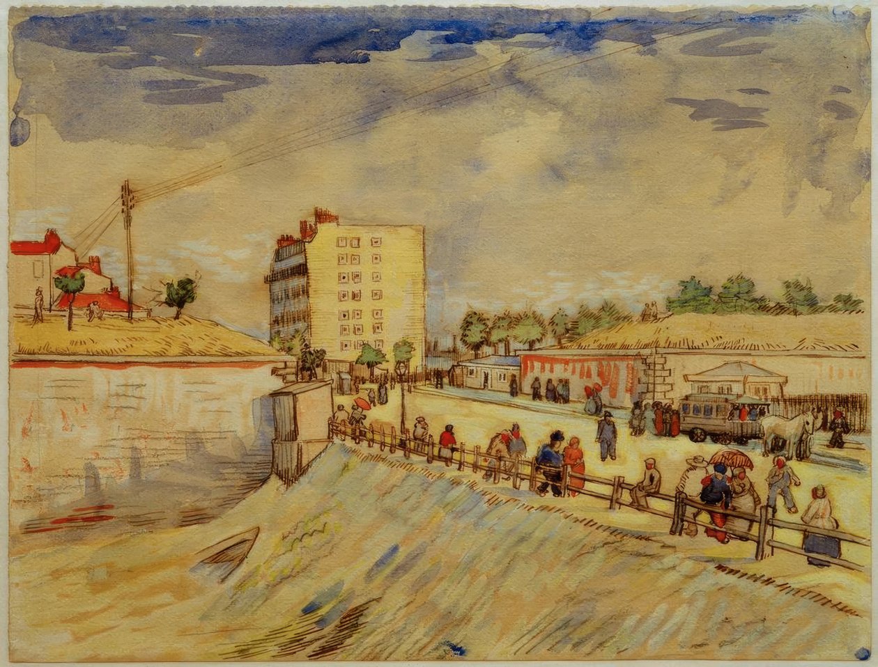 Paris City Gate by Vincent van Gogh