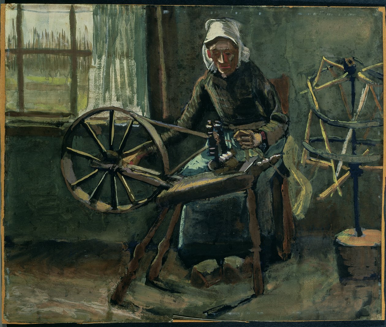 Peasant Woman Winding Bobbins by Vincent van Gogh