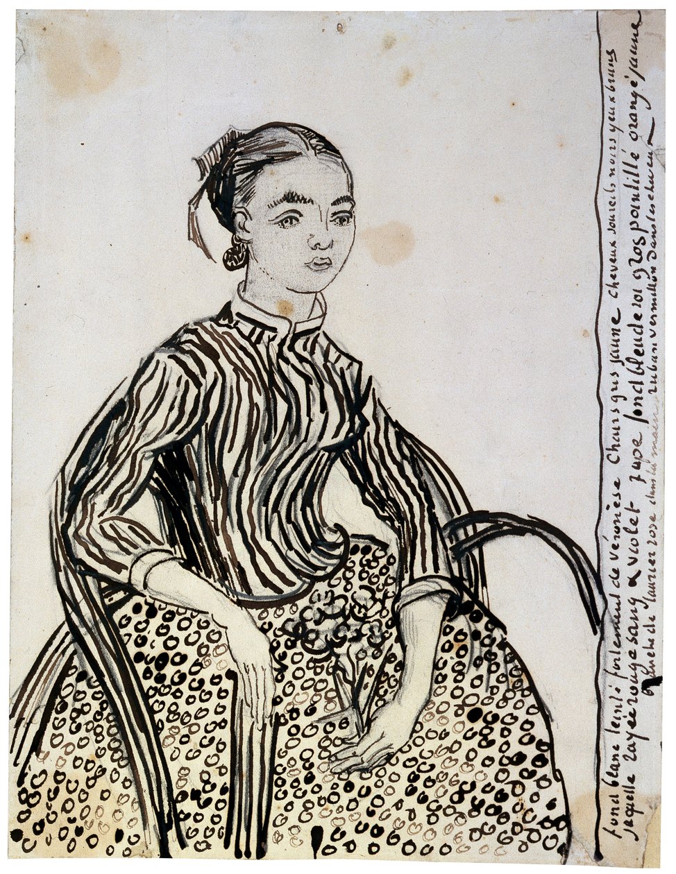 Portrait of a young Lady La Mousmé by Vincent van Gogh