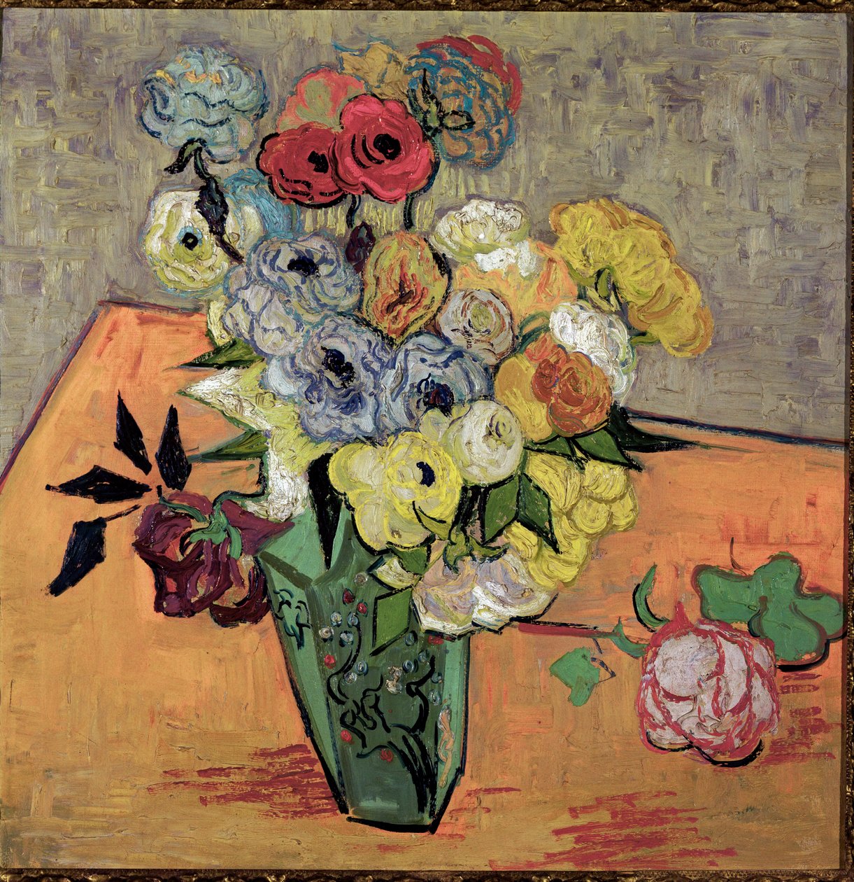 Roses and Anemones by Vincent van Gogh