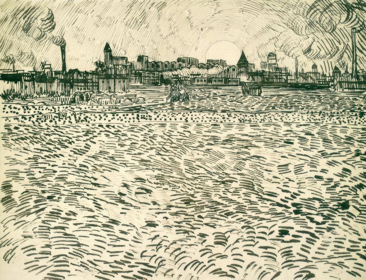 Summer Evening at Arles by Vincent van Gogh