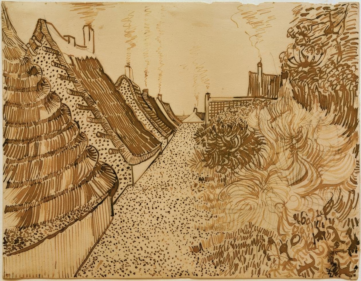 Street in Saintes-Maries-de-la-Mer by Vincent van Gogh