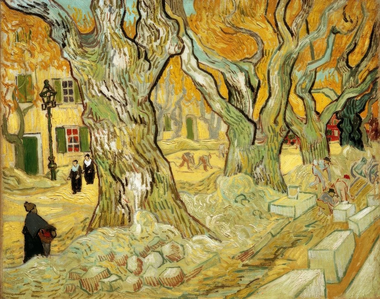 Road Workers in Saint-Remy by Vincent van Gogh