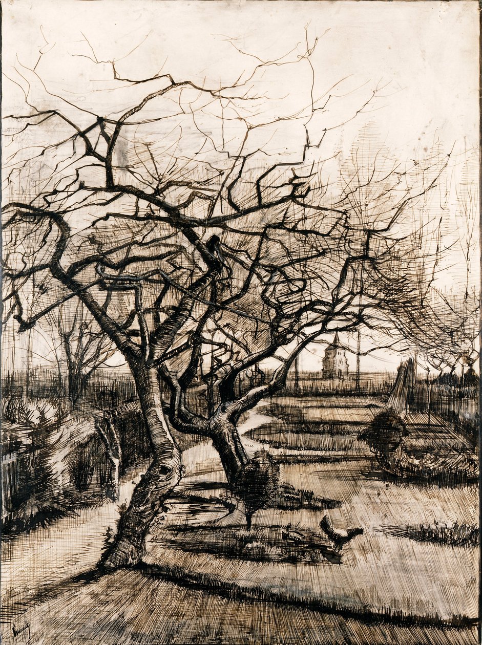 The Parsonage Garden at Nuenen in Winter by Vincent van Gogh