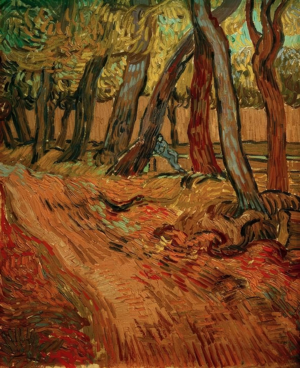 Path in the Garden of the Asylum by Vincent van Gogh