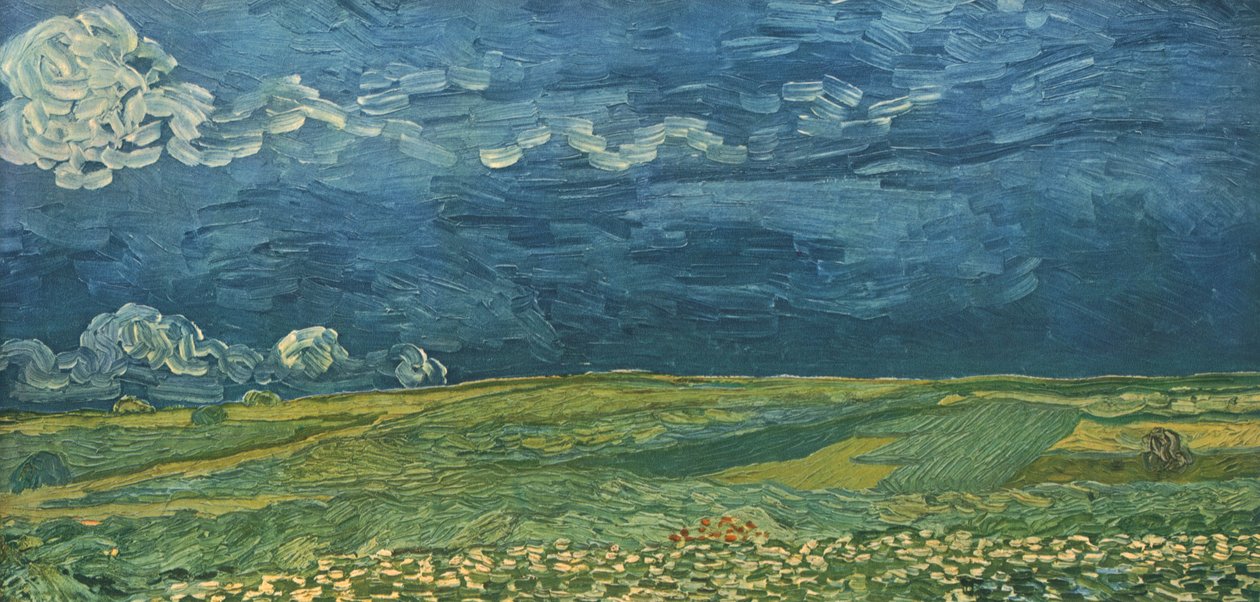Wheatfields Under Thunderclouds, July 1890 by Vincent van Gogh
