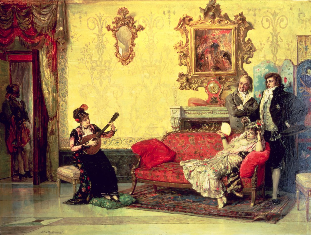The Concert by Vincente Gonzalez Palmaroli