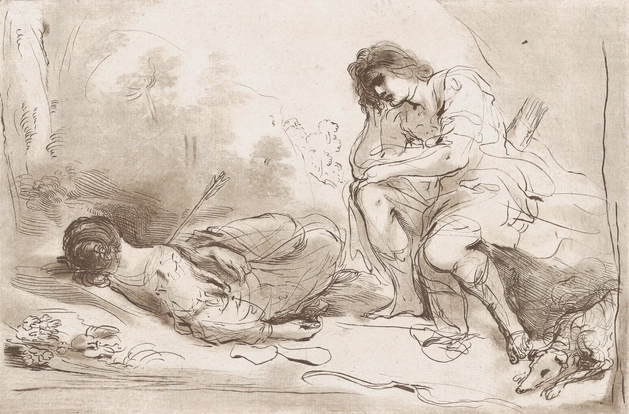 Cephalus and Procris, 1764-98 by Vincenzio Vangelisti