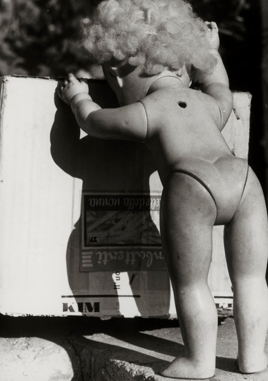 Abandoned Doll Next to a Box by Vincenzo Balocchi