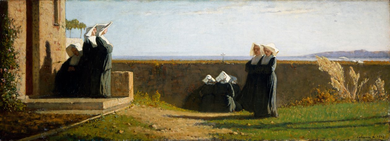 The monachine (nuns) or The morning by Vincenzo Cabianca