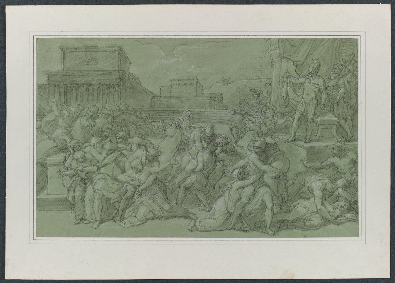 Rape of the Sabines by Vincenzo Camuccini