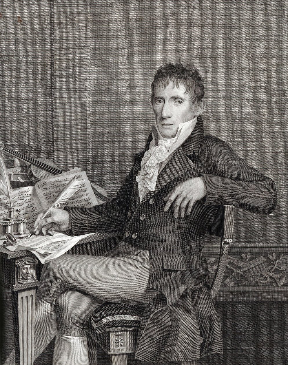 Portrait of the Violinist and Composer Alessandro Rolla by Vincenzo Raggio