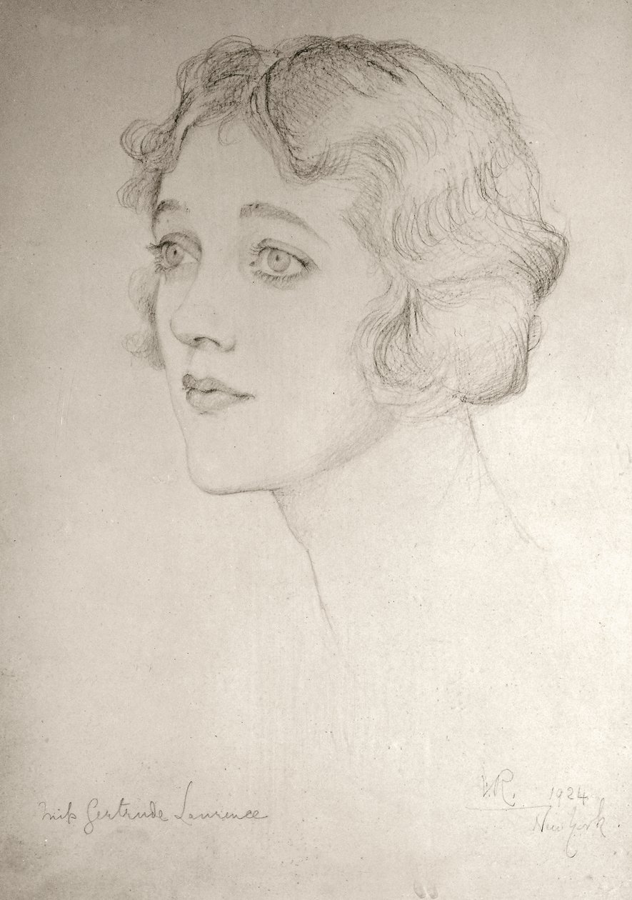 Miss Gertrude Lawrence, 1924 by Violet Manners