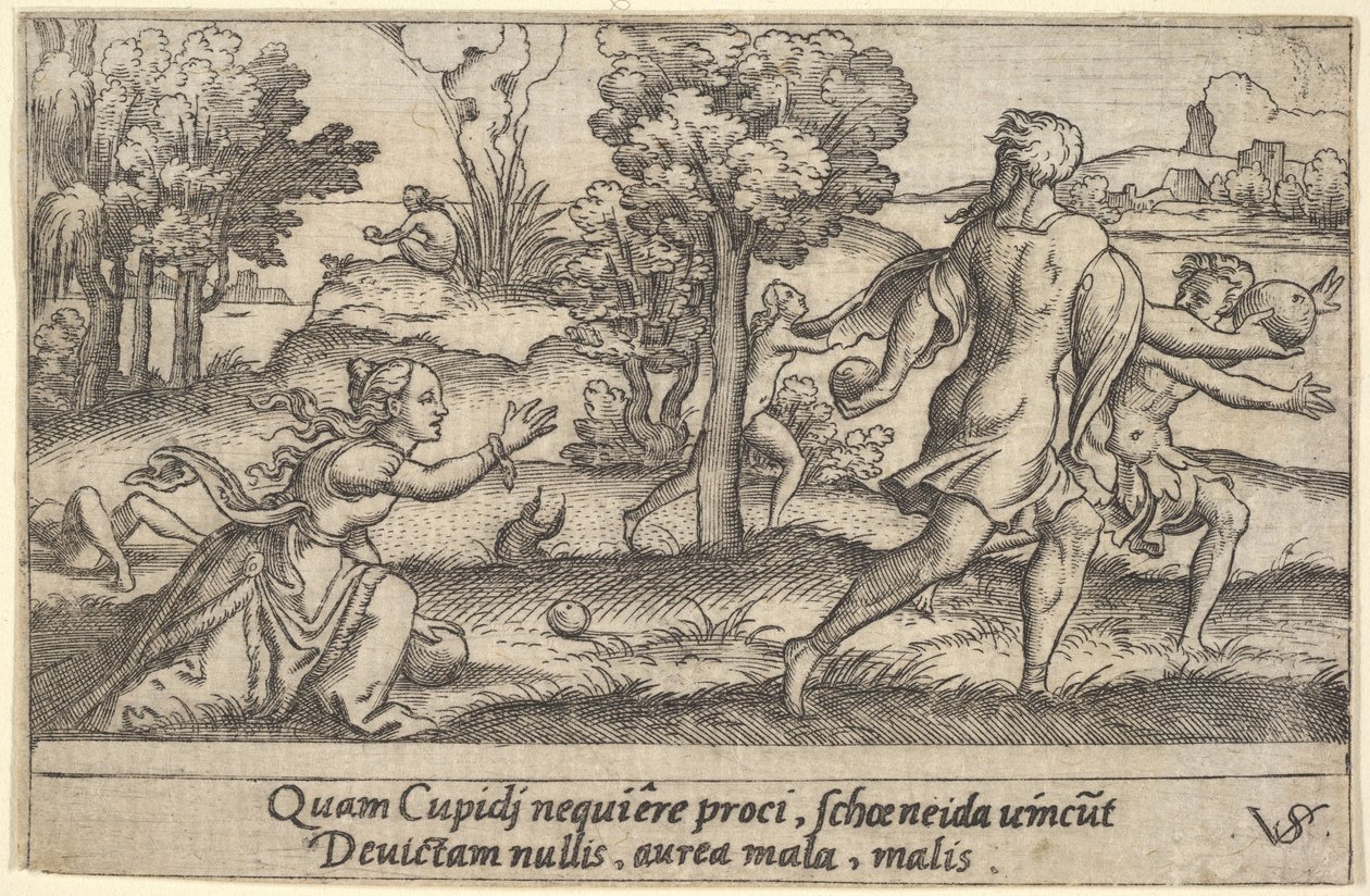 Atalanta and Hippomenes, ca. 1535-62 by Virgil Solis