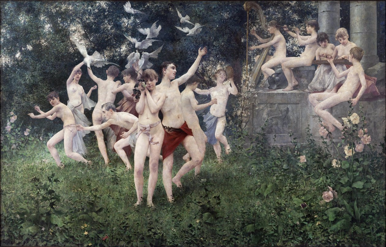 Festival of Spring (Allegoric Scene) by Vitezlav Karel Masek