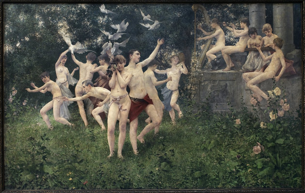 Spring Festival (Allegorical Scene) by Vitezlav Karel Masek