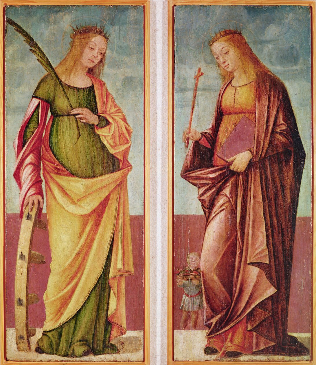 St. Catherine of Alexandria and St. Paraceve or Veneranda by Vittore Carpaccio