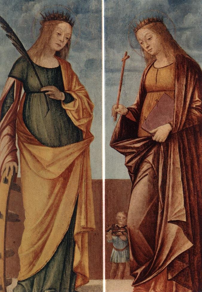 Saint Catherine of Alexandria and Saint Veneranda by Vittore Carpaccio