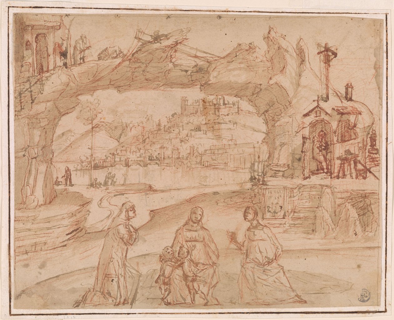 Virgin and Child with Saints in a Landscape, ca. 1500-1510 by Vittore Carpaccio