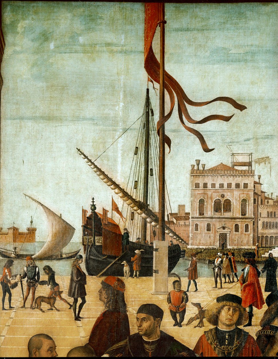 Ships in a Harbour by Vittore Carpaccio