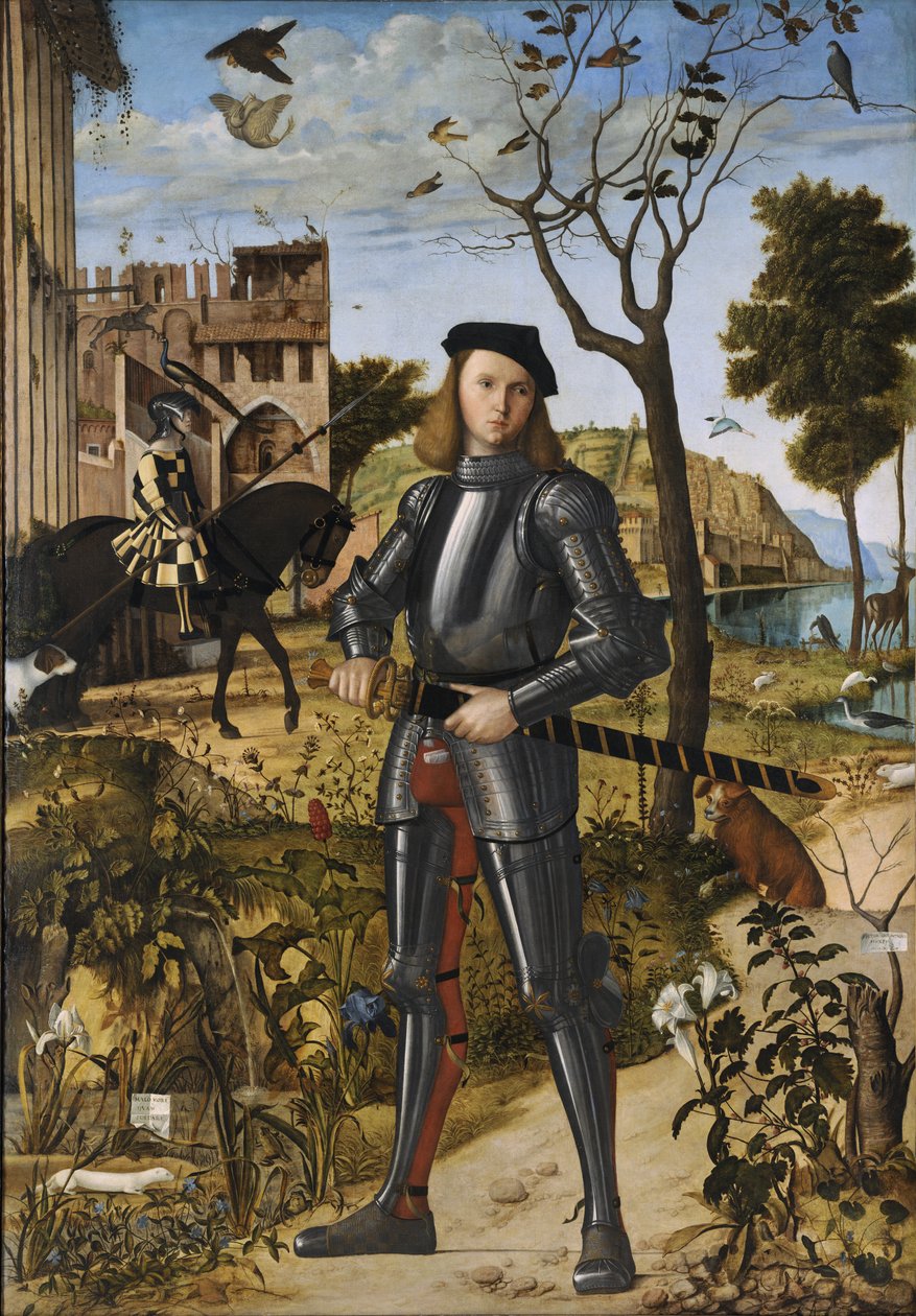 Young Knight in a Landscape by Vittore Carpaccio