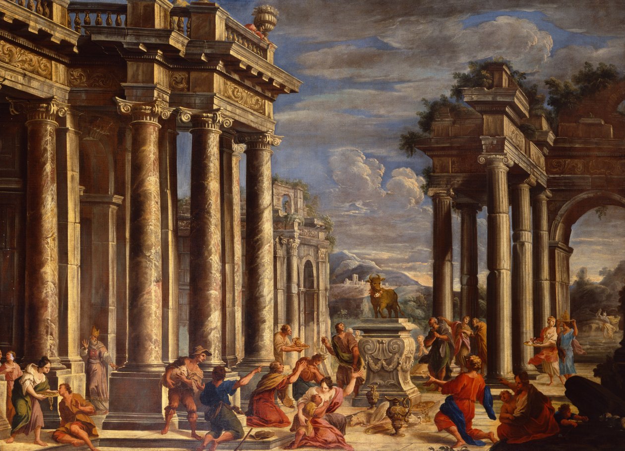 The Adoration of the Golden Calf by Viviano Codazzi