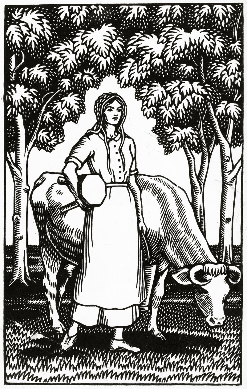 Frontispiece to an illustrated edition of Tess of the d