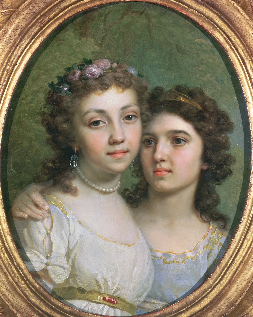 Lizanka and Dashenka, 1784 by Vladimir Lukich Borovikovsky