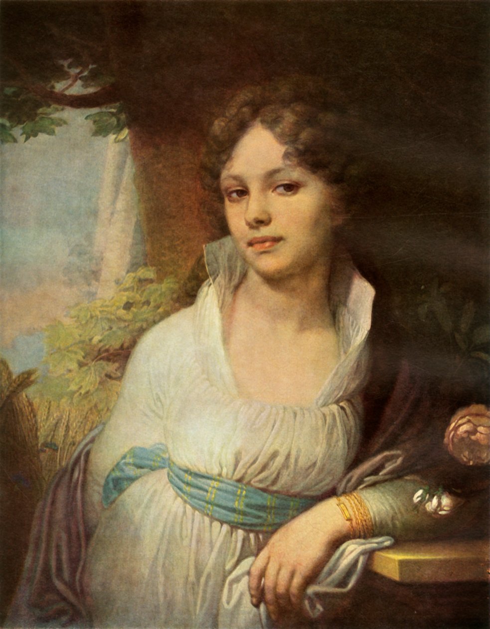 Portrait of Maria Ivanovna Lopukhina by Vladimir Borovikovsky