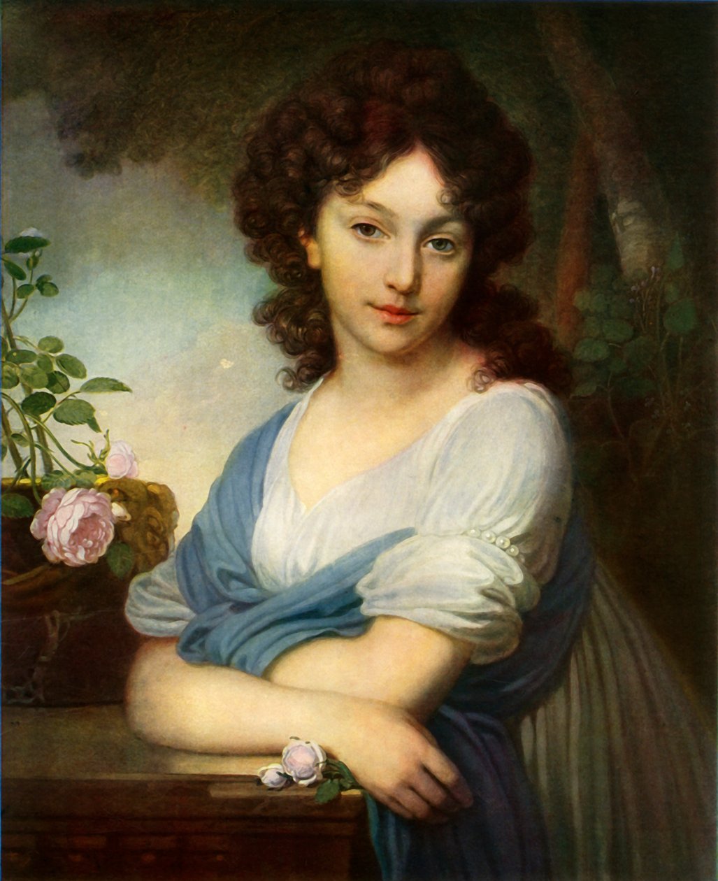 Portrait of Yelena Alexandrovna Naryshkina, 1799 by Vladimir Borovikovsky