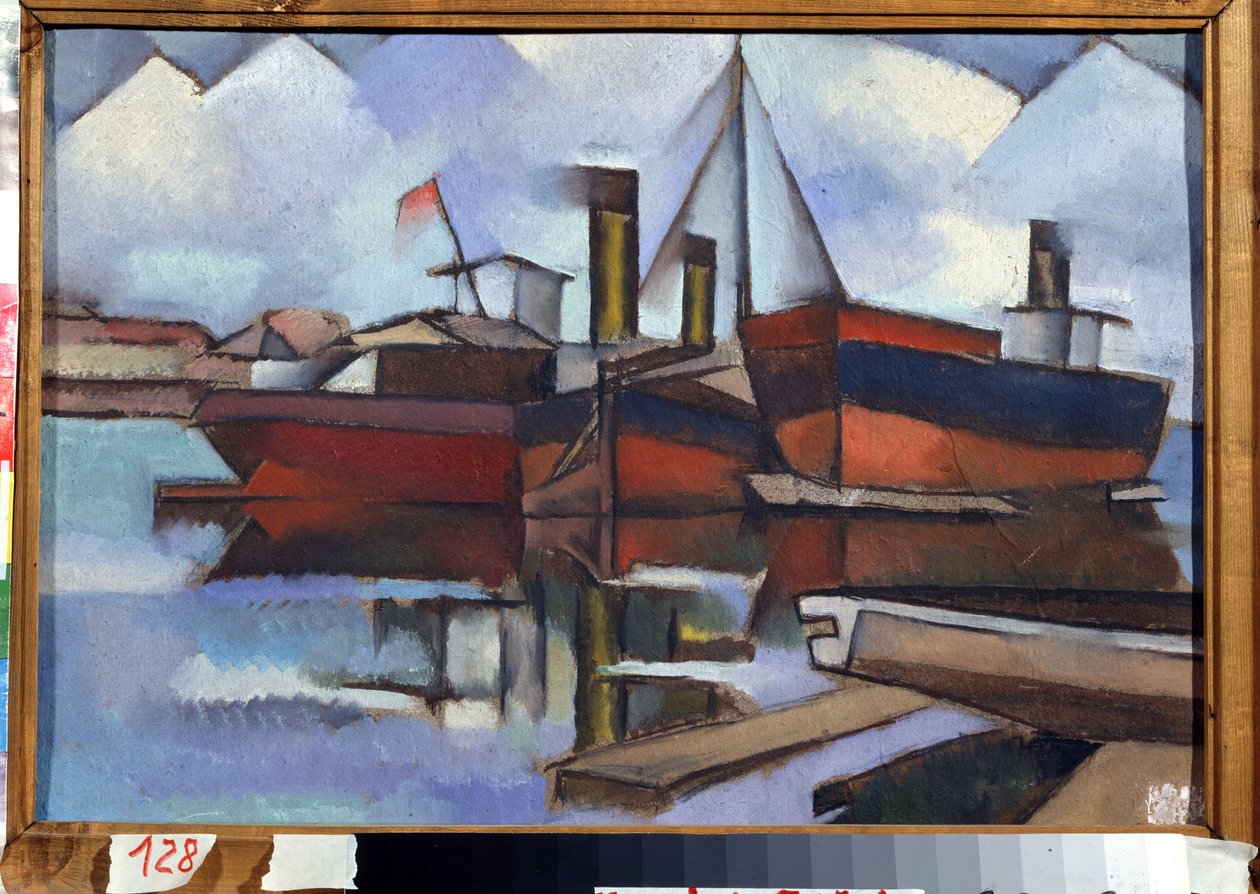 Steam Boats by Vladimir Davidovich Baranov Rossine