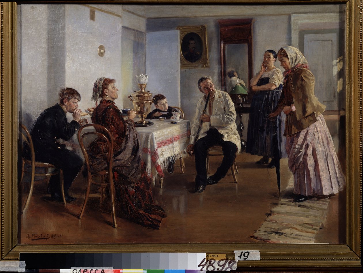 A Maid Employment by Vladimir Egorovic Makovsky